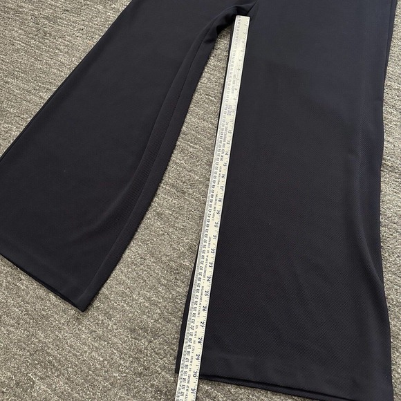 Chicos Travelers Pants Women XL 3 Blue Wide Leg Pull On Travel No Iron Nautical - Picture 10 of 13